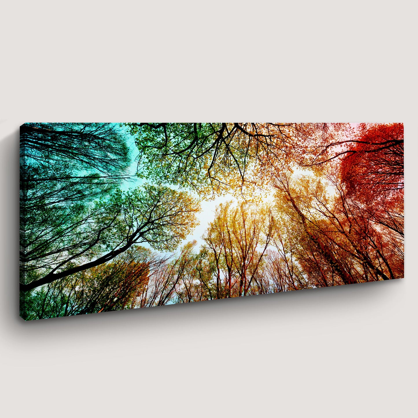 Rainbow Treetop Canvas Wall Art Style 1 - Image by Tailored Canvases