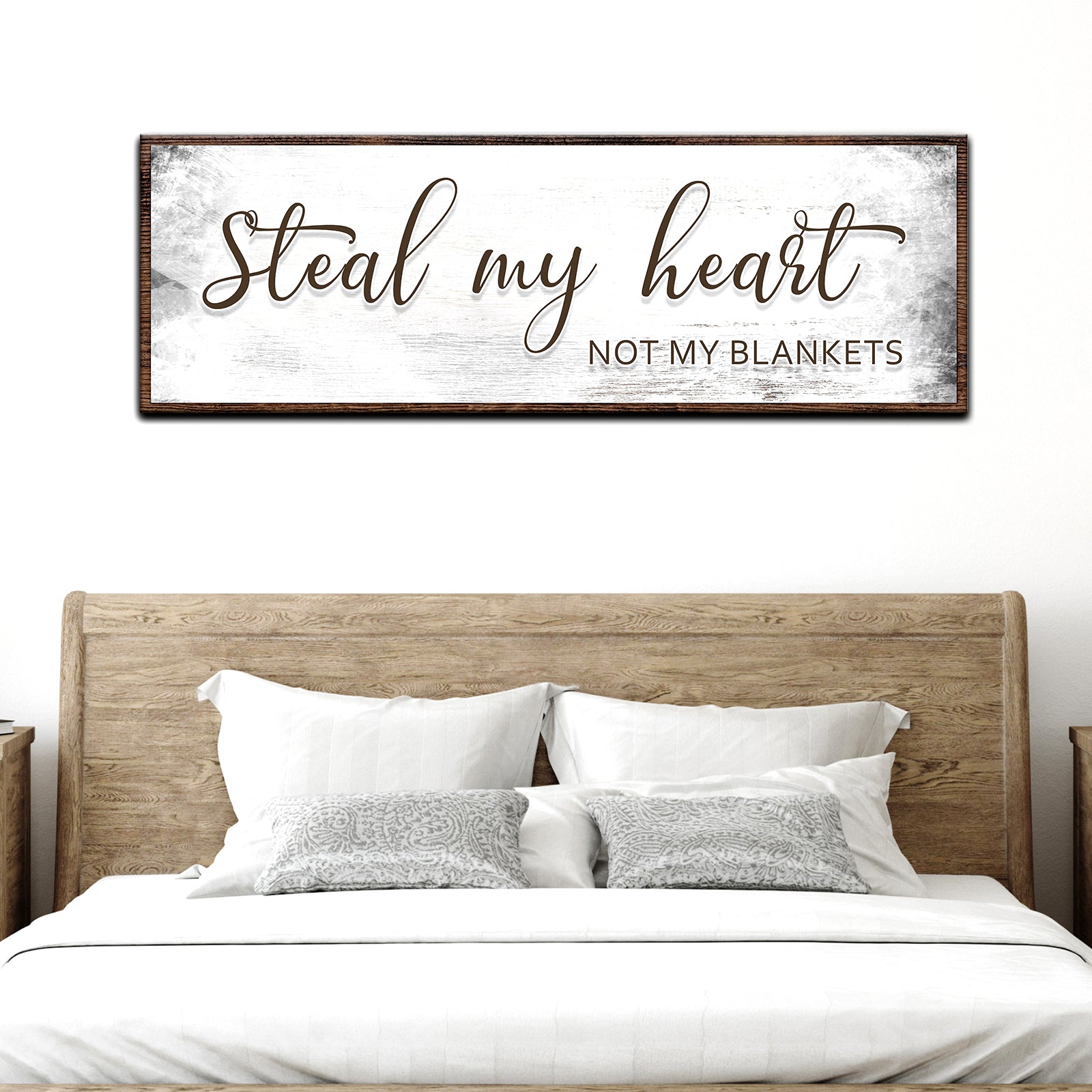 Steal my Heart not My Blanket Sign II Style 1 - Image by Tailored Canvases