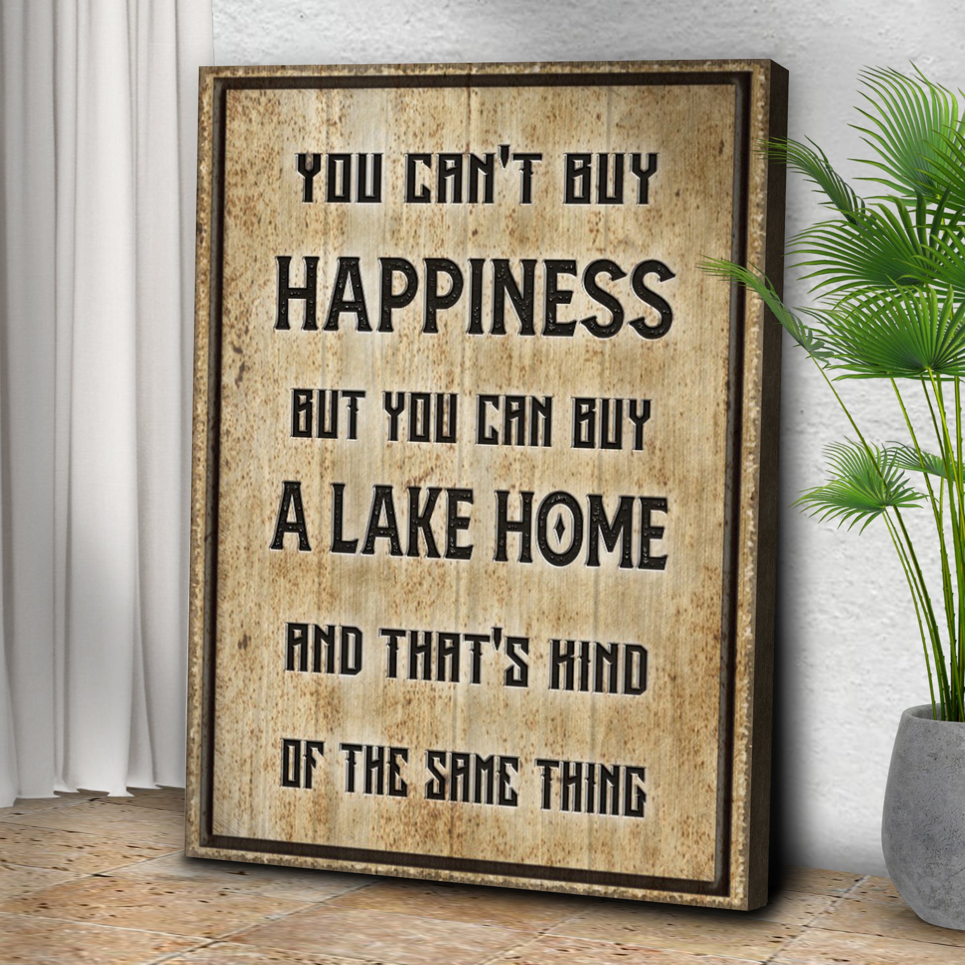 Lake Home Sign Style 1 - Image by Tailored Canvases