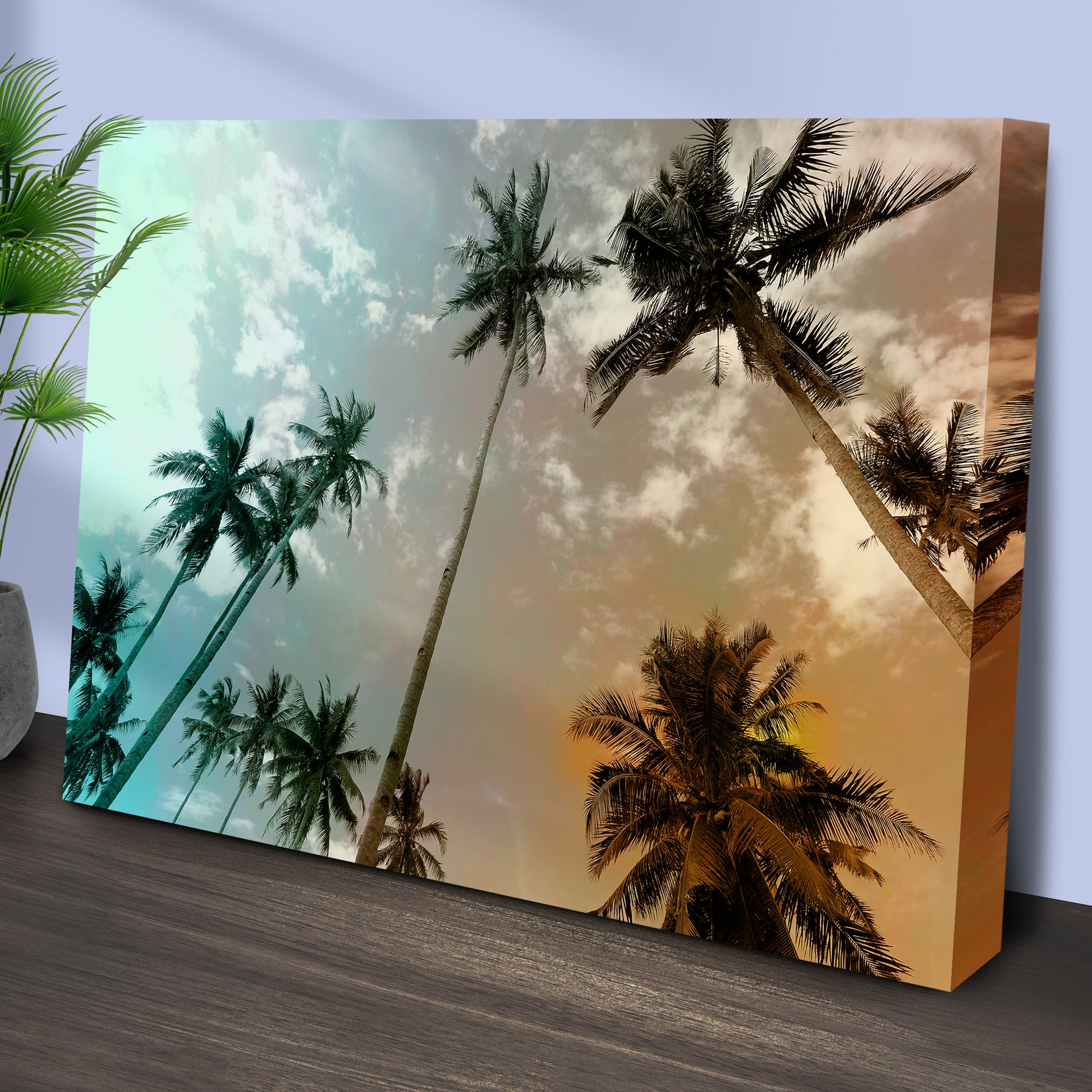 Palm Trees Canvas Wall Art Style 1 - Image by Tailored Canvases