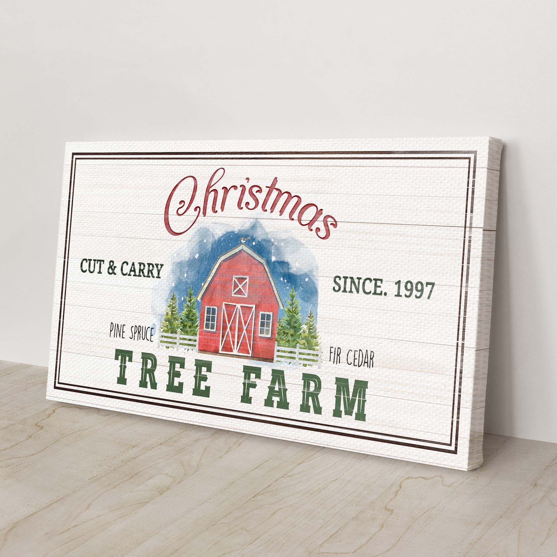 Christmas Tree Farm Sign III | Customizable Canvas Style 2 - Image by Tailored Canvases