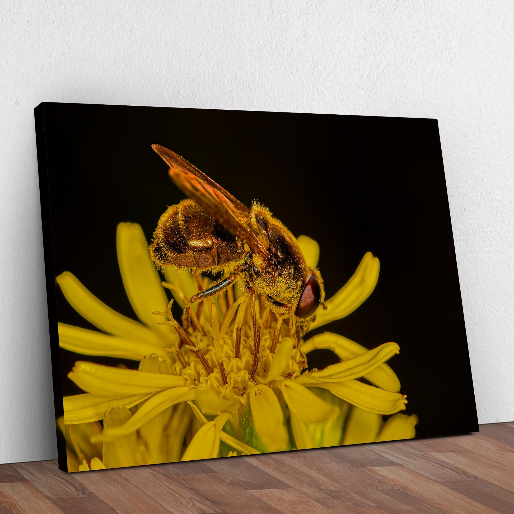 Bee At Work Canvas Wall Art Style 1 - Image by Tailored Canvases