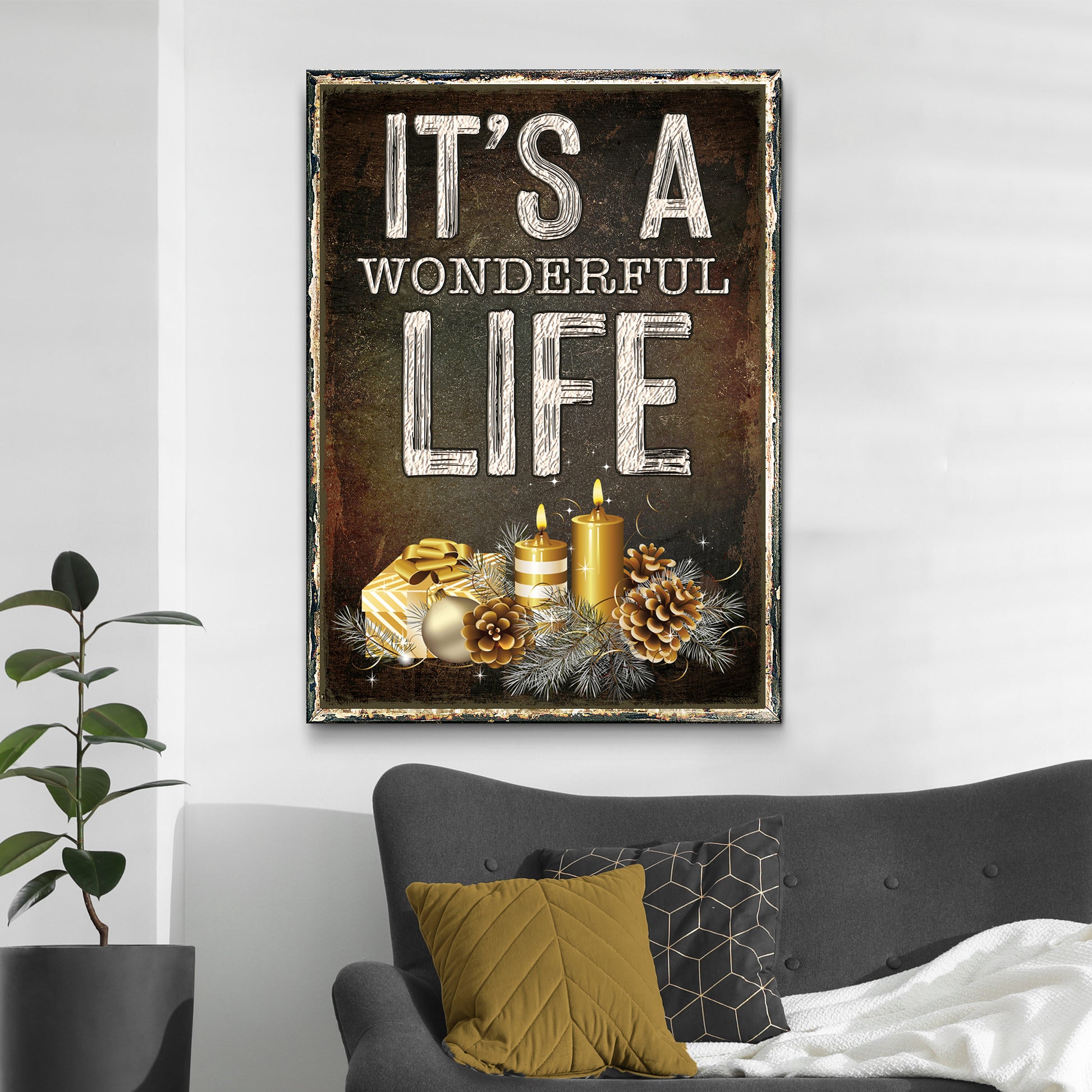 It's A Wonderful Life Sign III - Image by Tailored Canvases