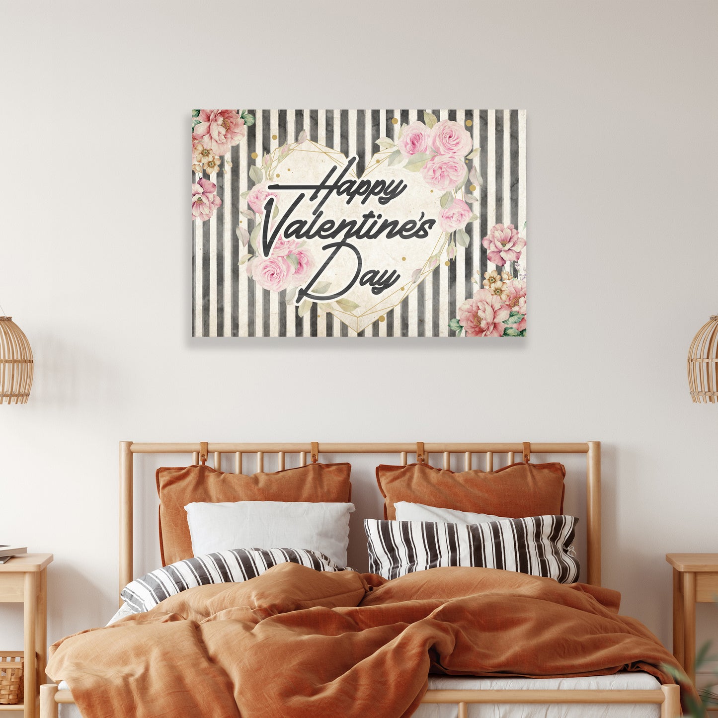 Floral Valentine Sign - Image by Tailored Canvases