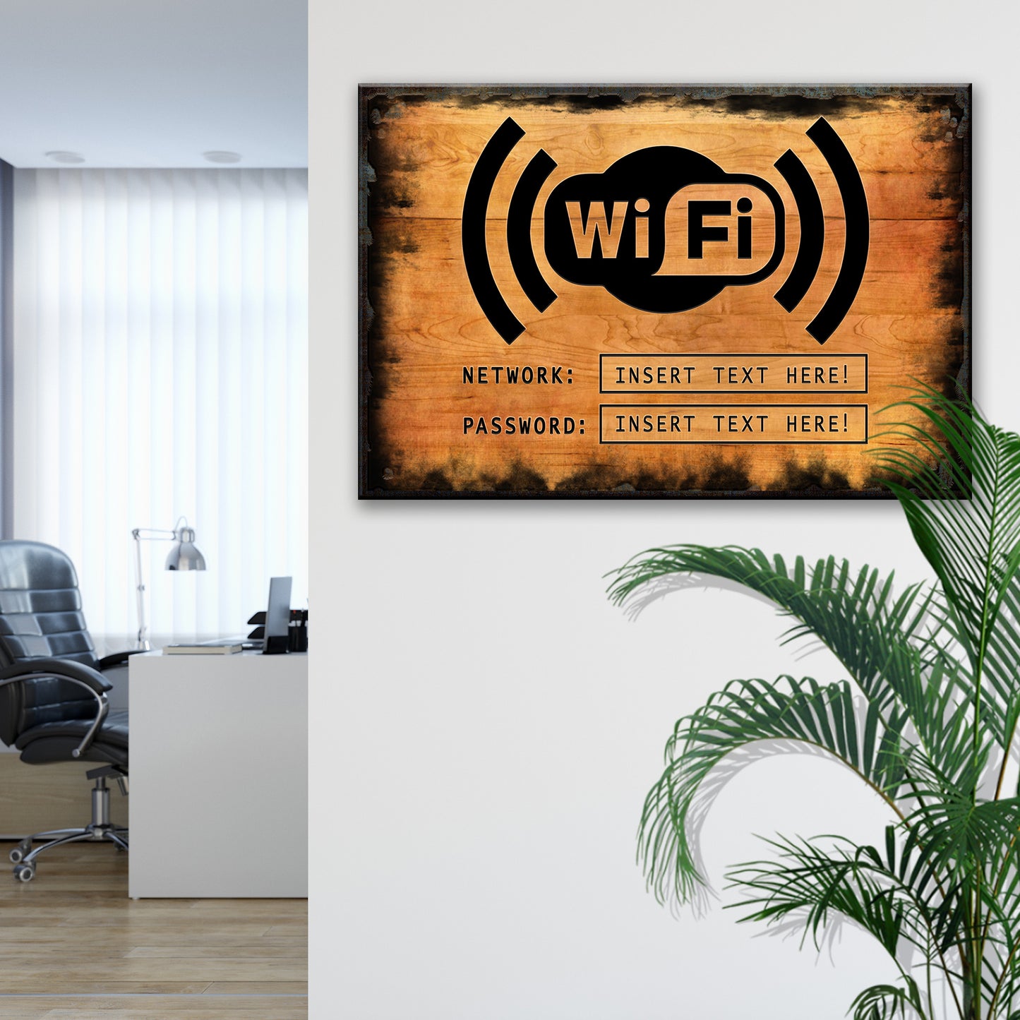 Wifi Password Sign II  | Customizable Canvas - Image by Tailored Canvases