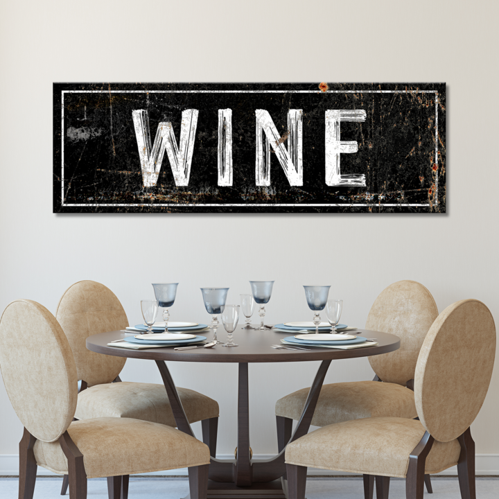 Wine Sign Style 2 - Image by Tailored Canvases