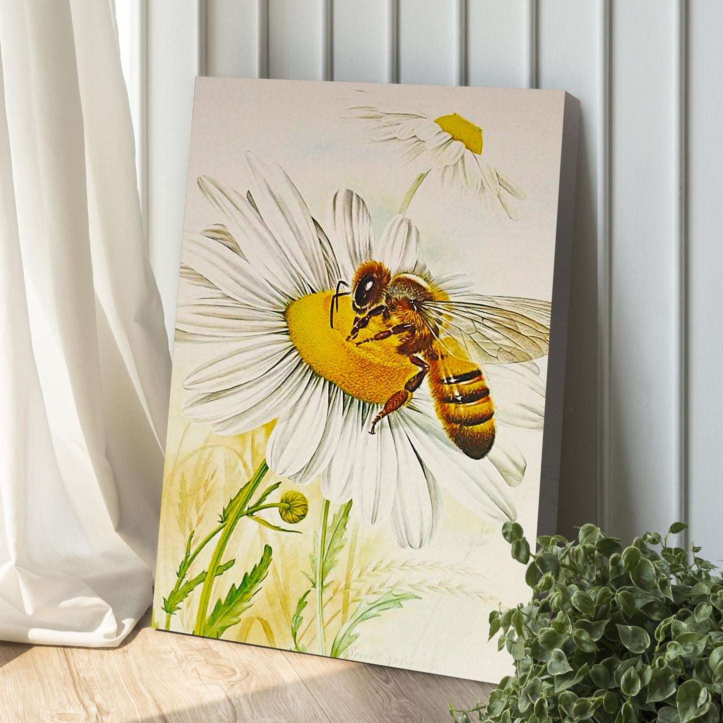 Collecting Nectar Canvas Wall Art Style 1 - Image by Tailored Canvases