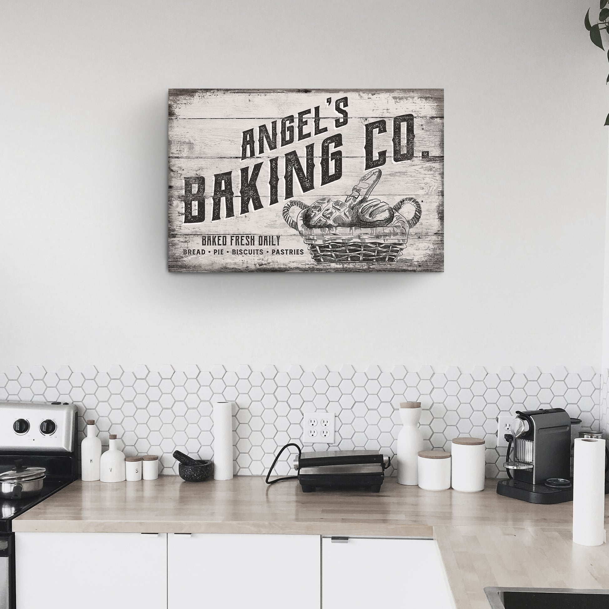 Custom Baking Co Sign III | Customizable Canvas  - Image by Tailored Canvases