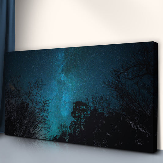 Milky Way Above The Forest Canvas Wall Art - Image by Tailored Canvases