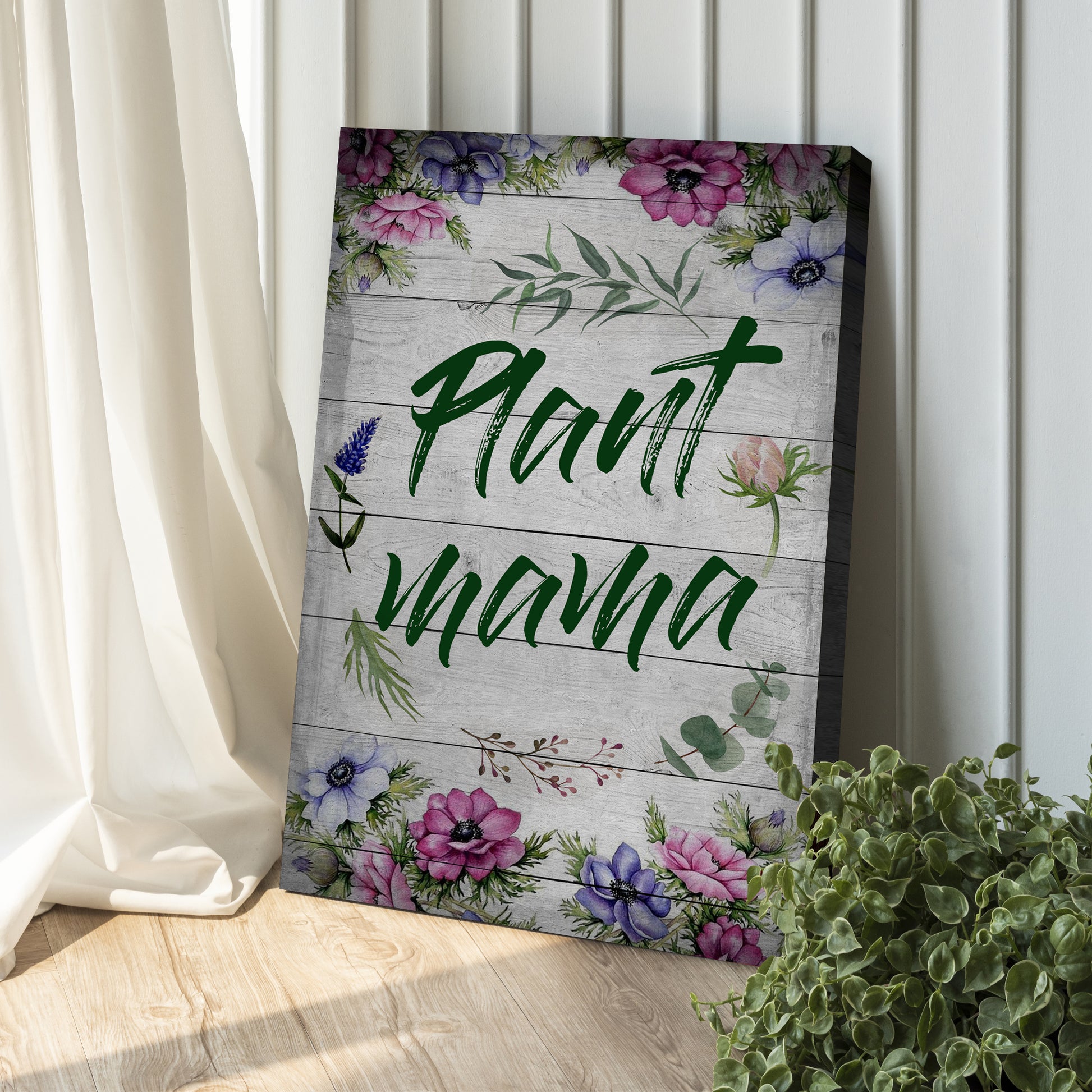 Plant Mama Botanical Sign Style 2 - Image by Tailored Canvases