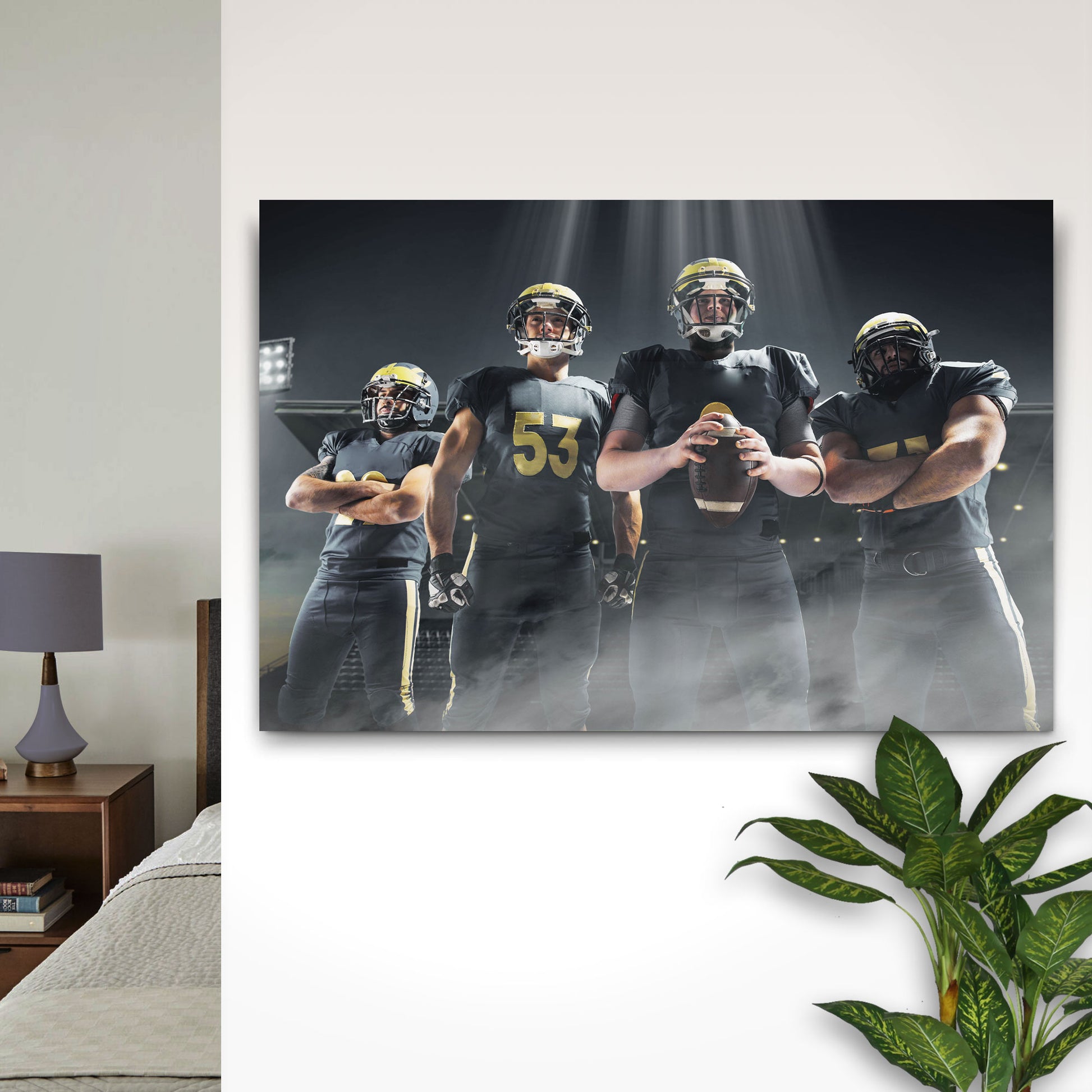 Canvas Print - Custom Football Player