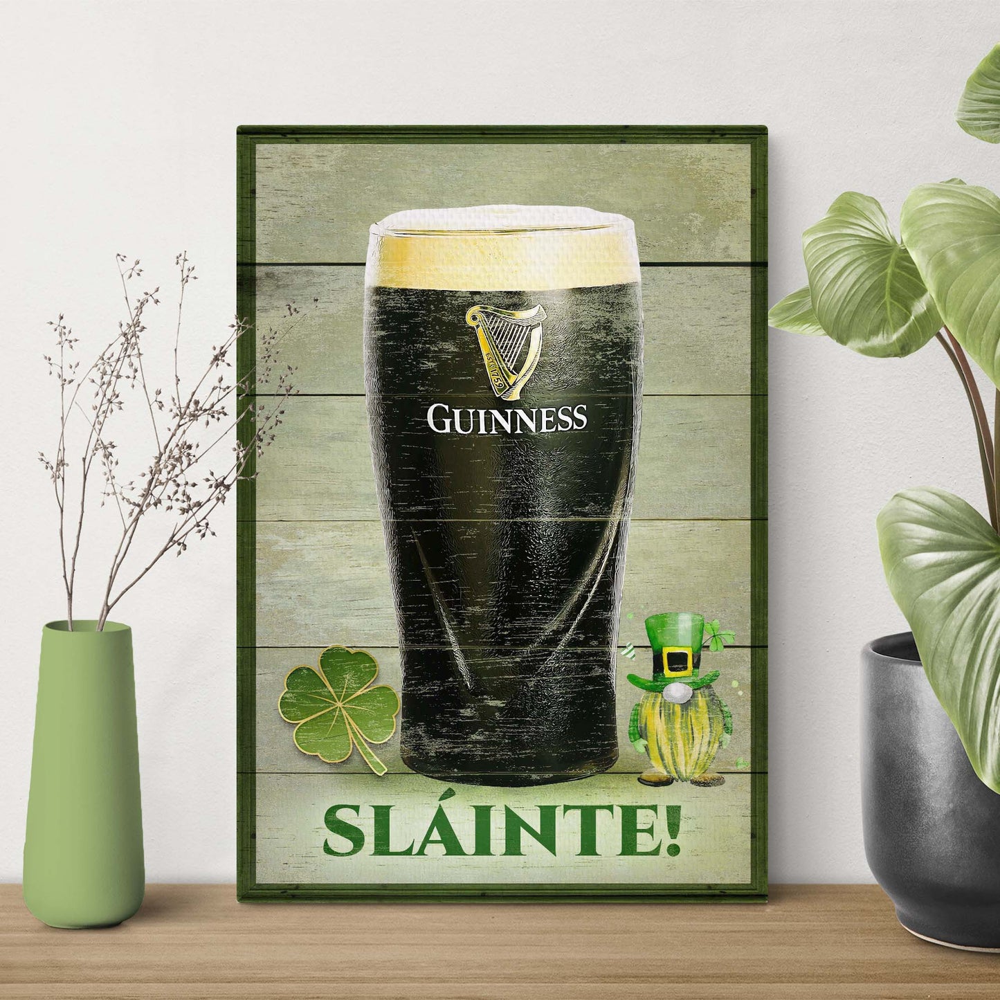 Sláinte! St. Patrick's Day Sign Style 1 - Image by Tailored Canvases