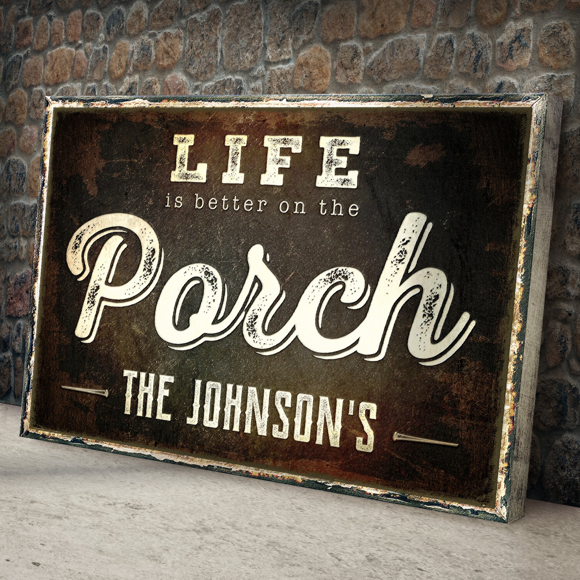 Life Is Better On The Porch Sign II Style 2 - Image by Tailored Canvases