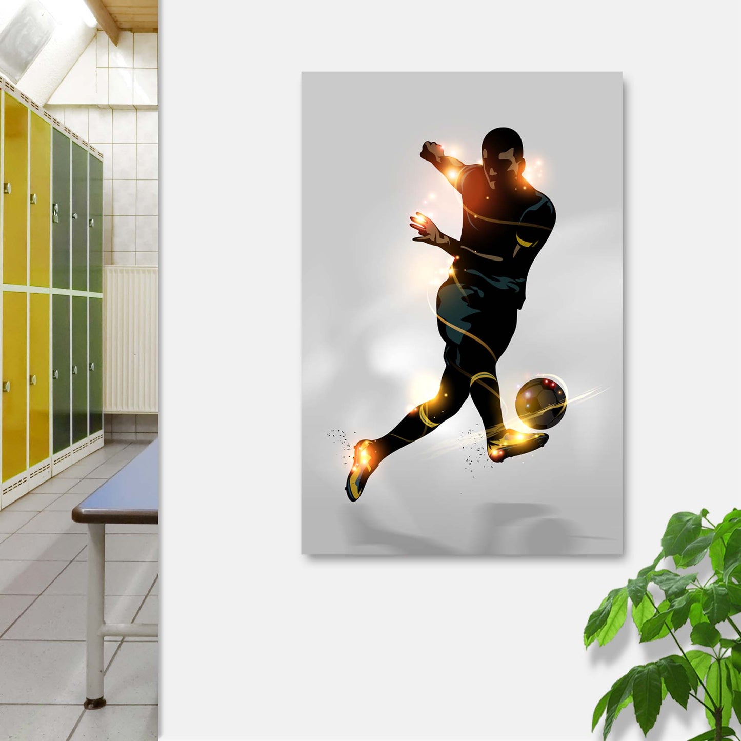 Soccer Player Canvas Wall Art Style 1 - Image by Tailored Canvases