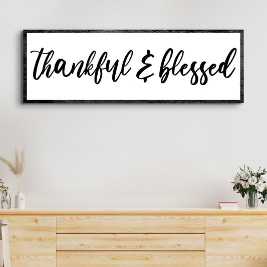 Thankful And Blessed Sign II - Image by Tailored Canvases