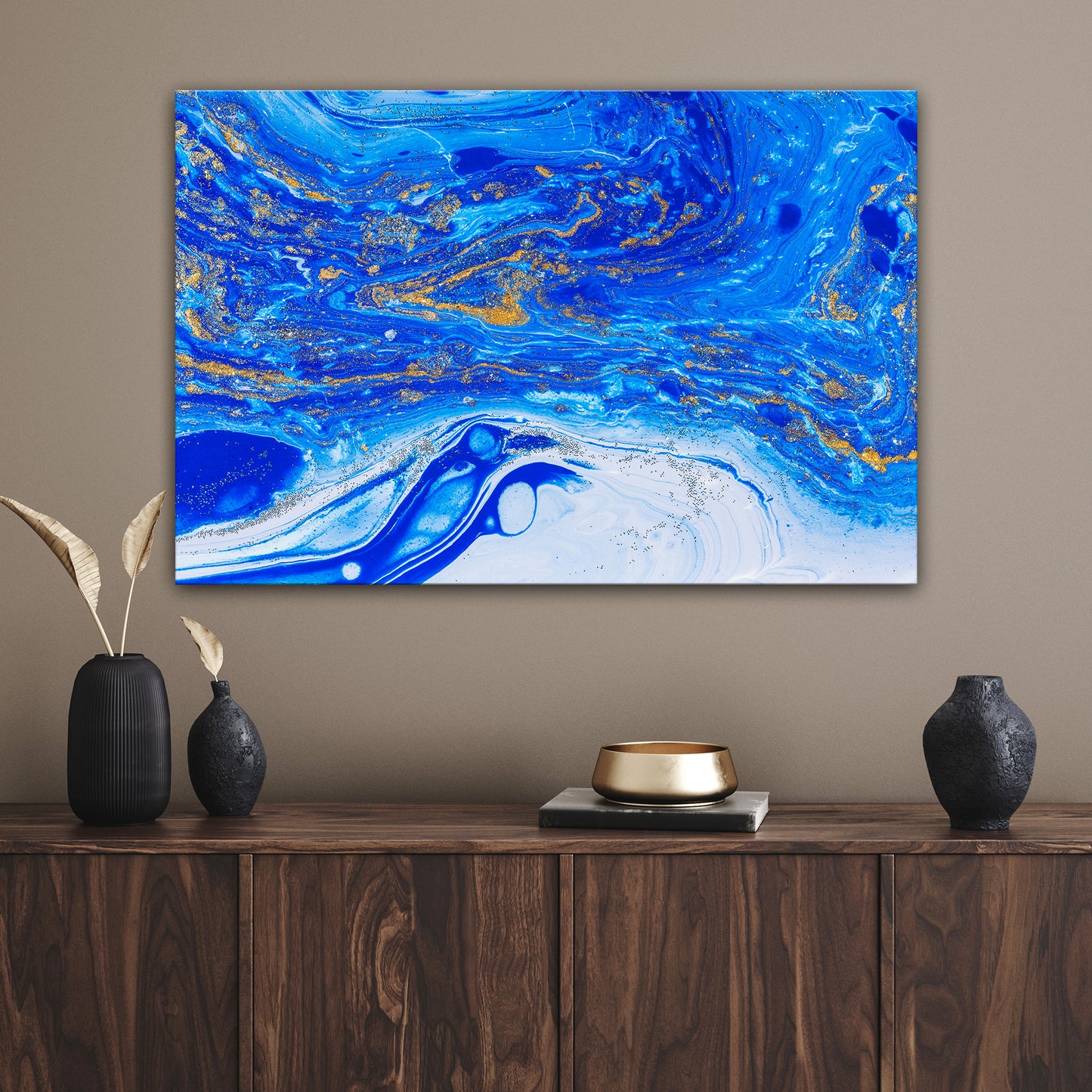 Abstract Golden Sea Style 1 - Image by Tailored Canvases