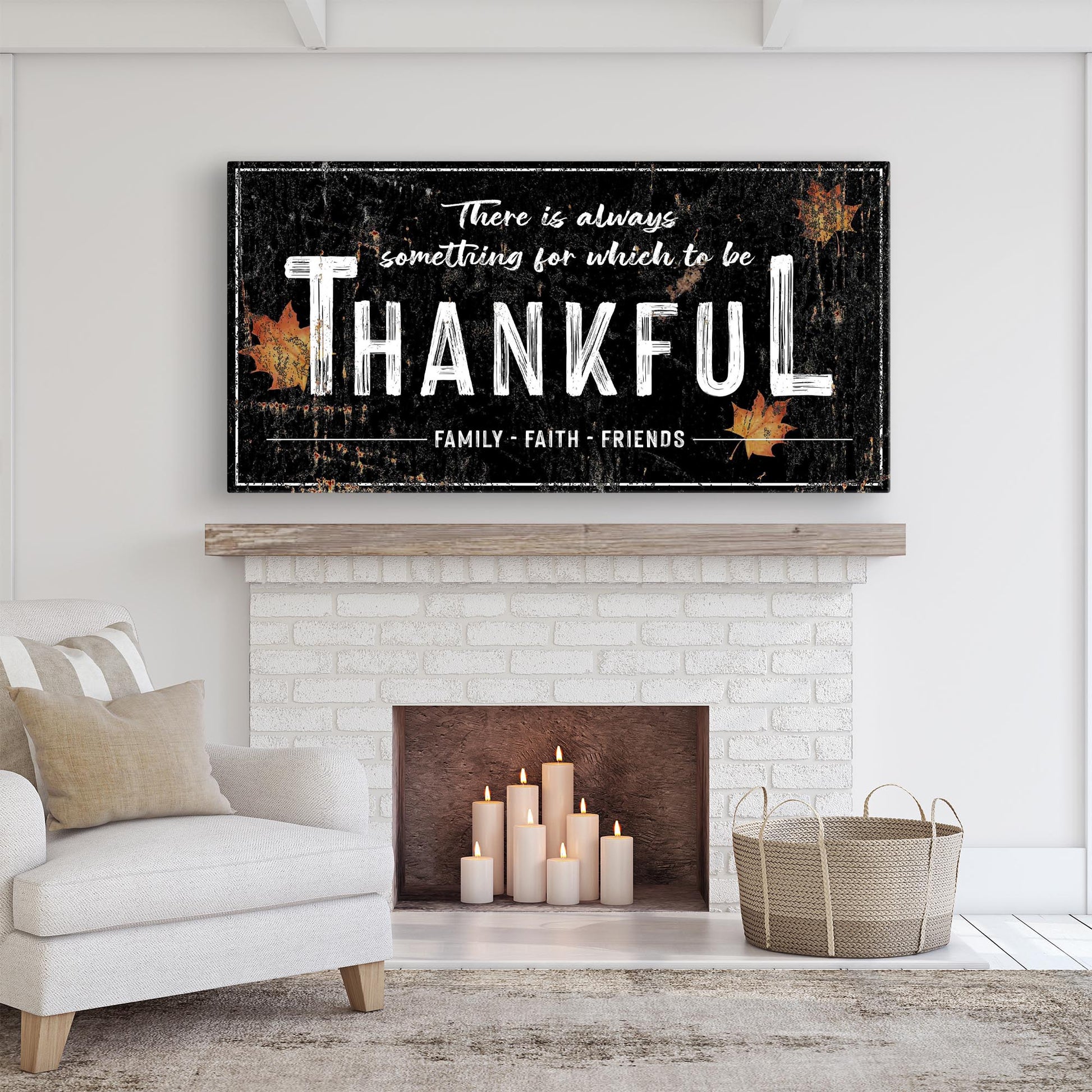 Always Thankful Sign Style 2 - Image by Tailored Canvases