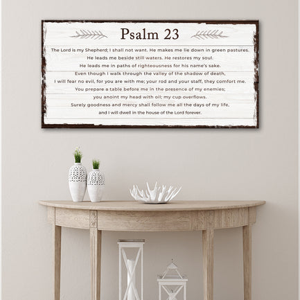 Psalm 23 - The Lord Is My Shepherd Sign - Image by Tailored Canvases