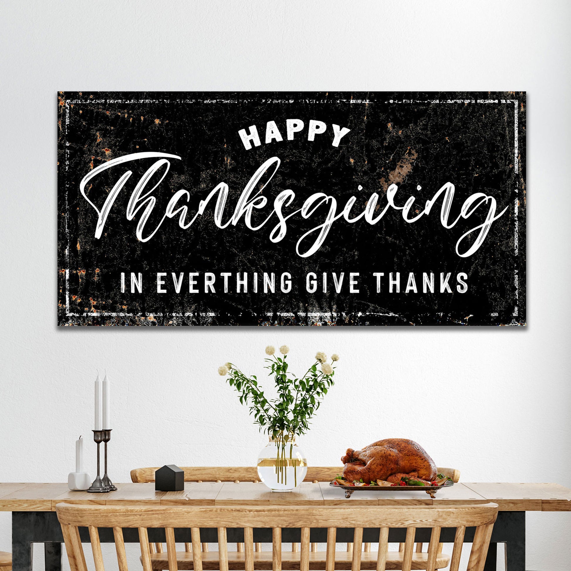 Happy Thanksgiving Sign Style 1 - Image by Tailored Canvases