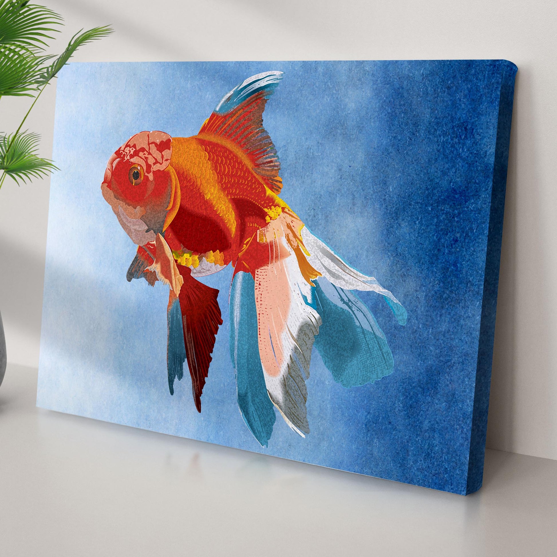 Watercolor Goldfish Canvas Wall Art Style 1 - Image by Tailored Canvases