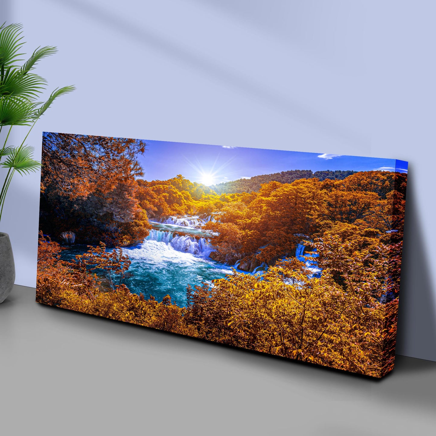 National Park In Autumn Canvas Wall Art Style 1 - Image by Tailored Canvases