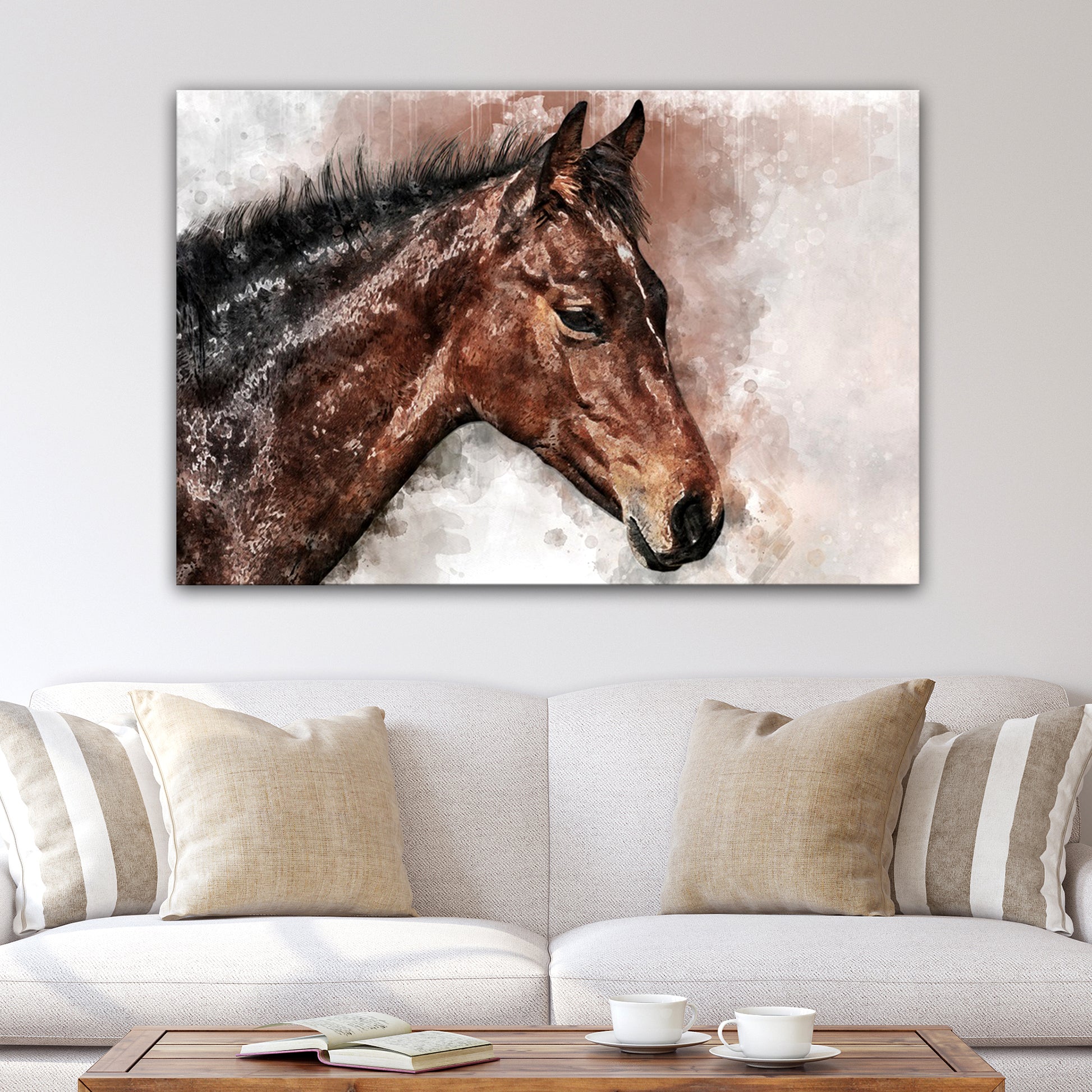 Horse Watercolor Style 1 - Image by Tailored Canvases