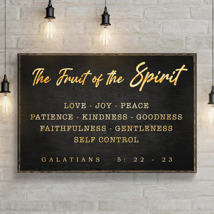 Galatians 5:22-23 - The Fruit Of The Spirit Sign - Image by Tailored Canvases