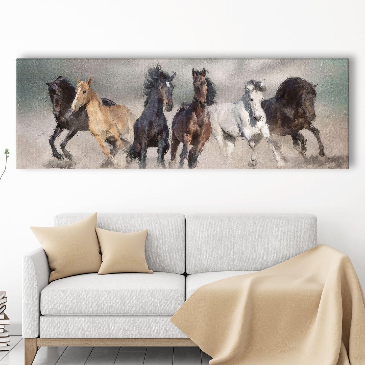 Dramatic Horse Running Style 1 - Image by Tailored Canvases