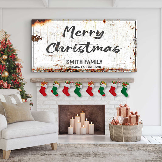 Merry Christmas Sign II - Image by Tailored Canvases