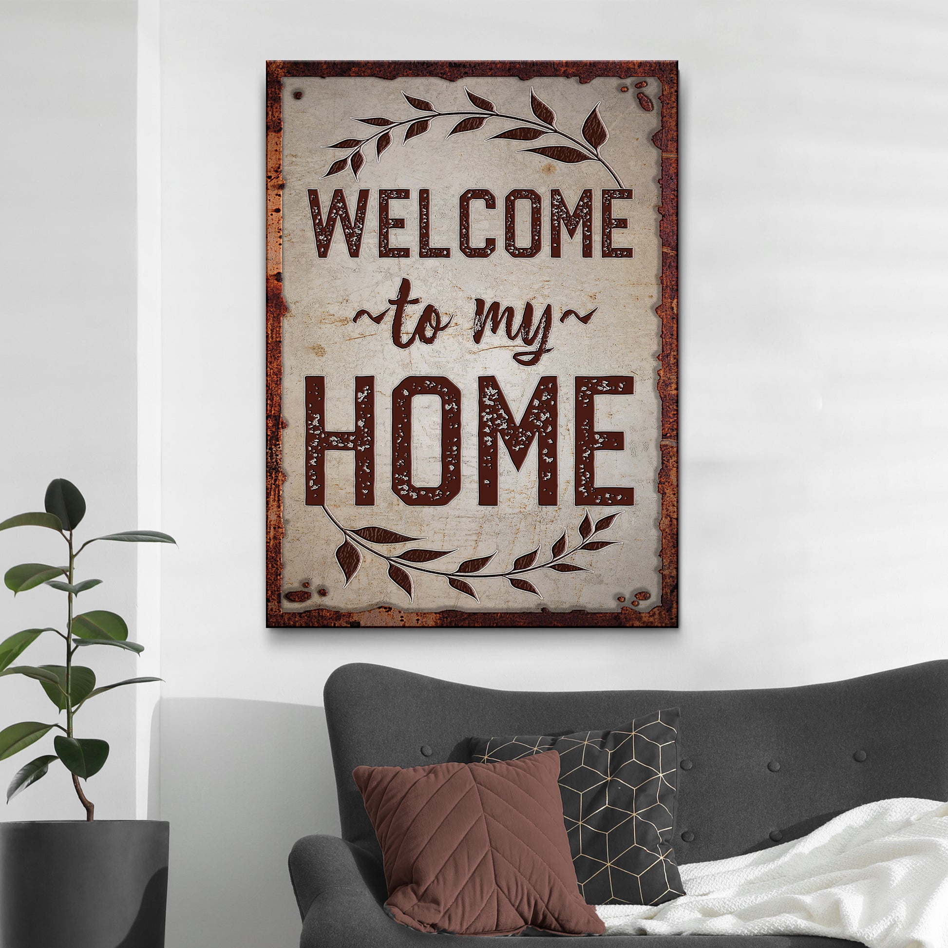 Welcome To My Home Sign - Image by Tailored Canvases