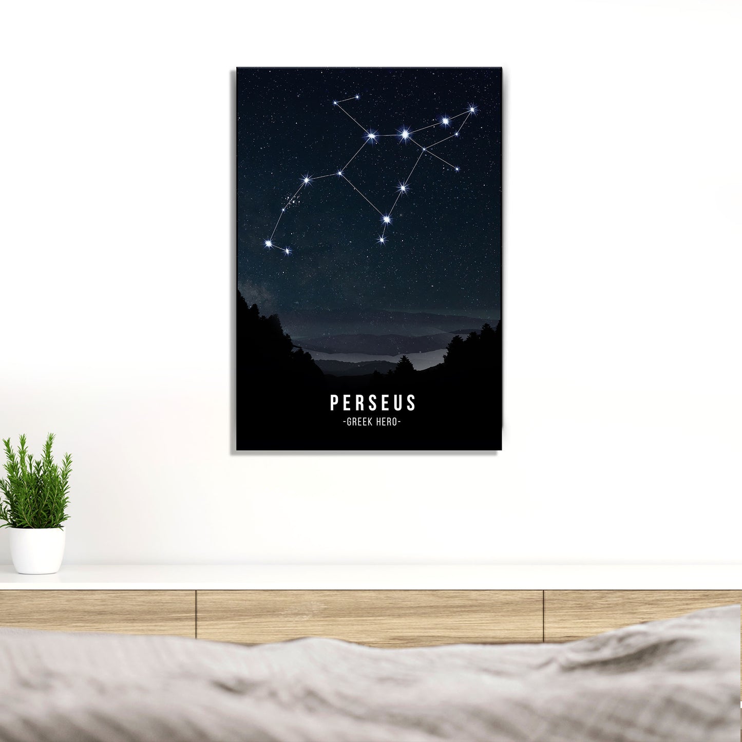 Perseus Constellation Canvas Wall Art Style 1 - Image by Tailored Canvases