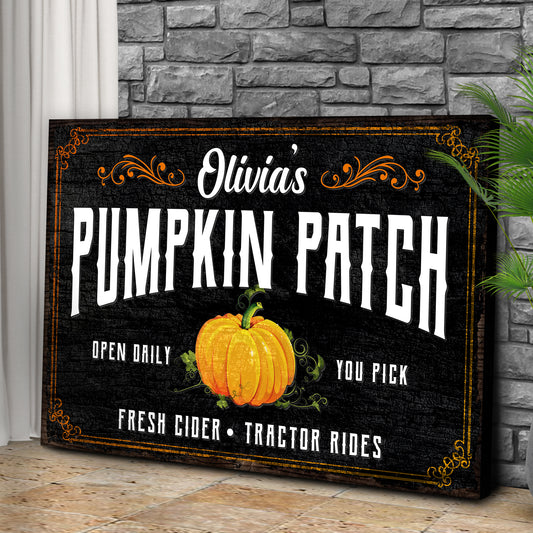 Pumpkin Patch Sign IV - Image by Tailored Canvases