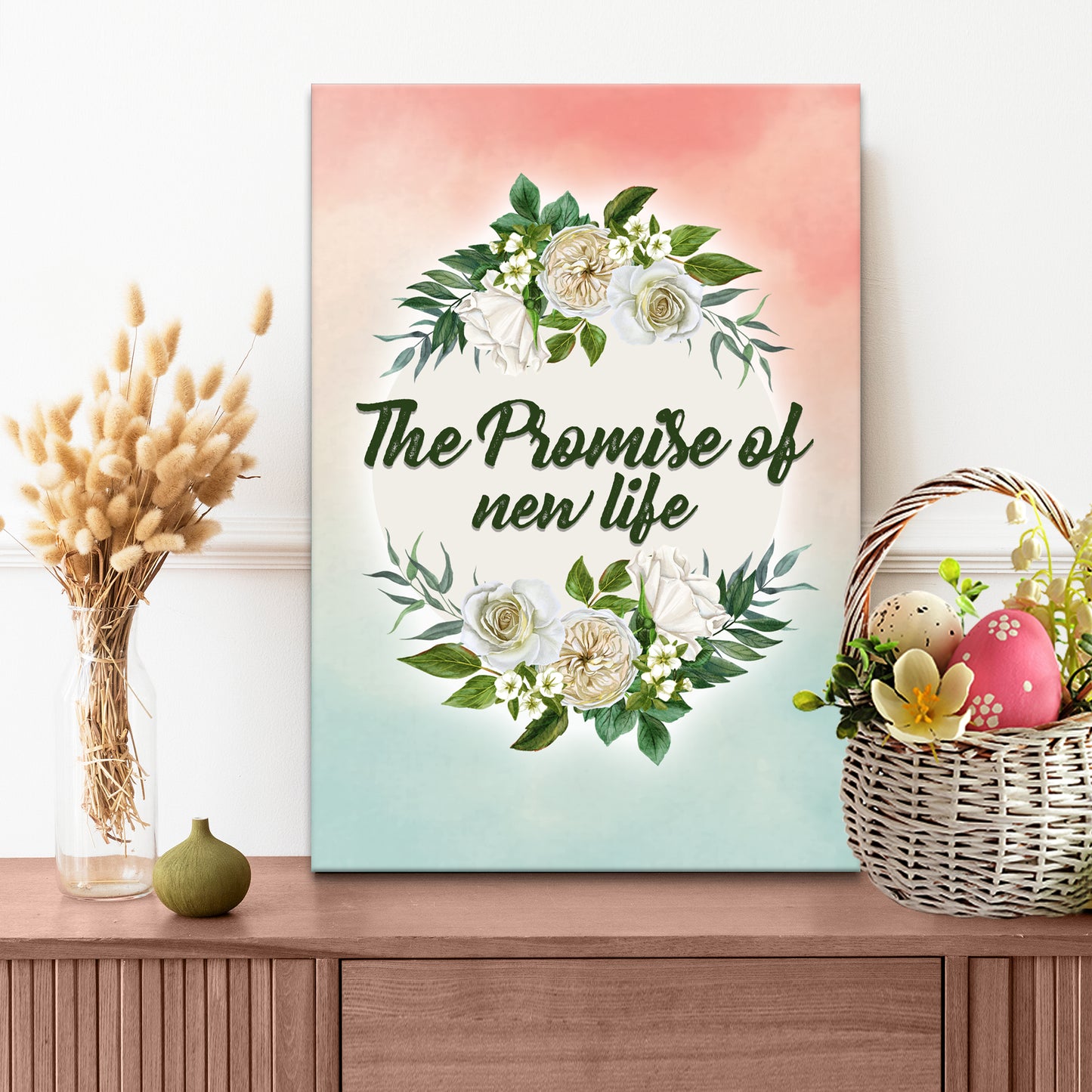 The Promise of New Life Sign - Image by Tailored Canvases