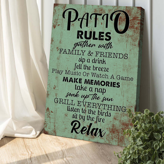 Patio Rules Sign V - Image by Tailored Canvases