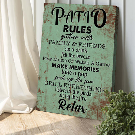 Patio Rules Sign V - Image by Tailored Canvases