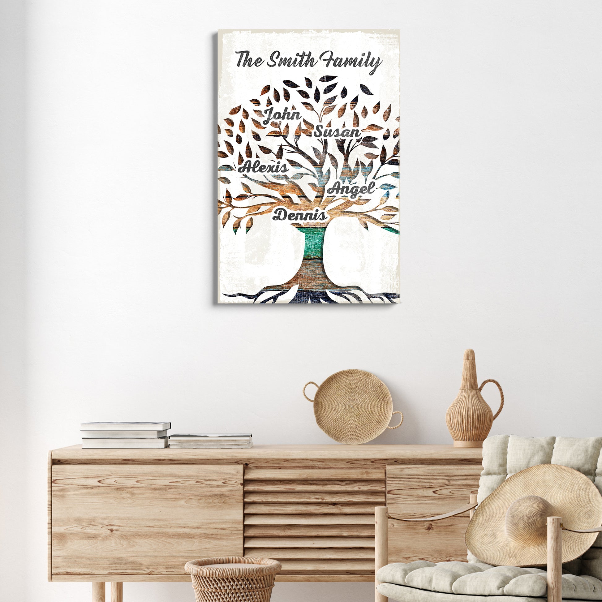 Family Tree Sign II | Customizable Canvas  - Image by Tailored Canvases