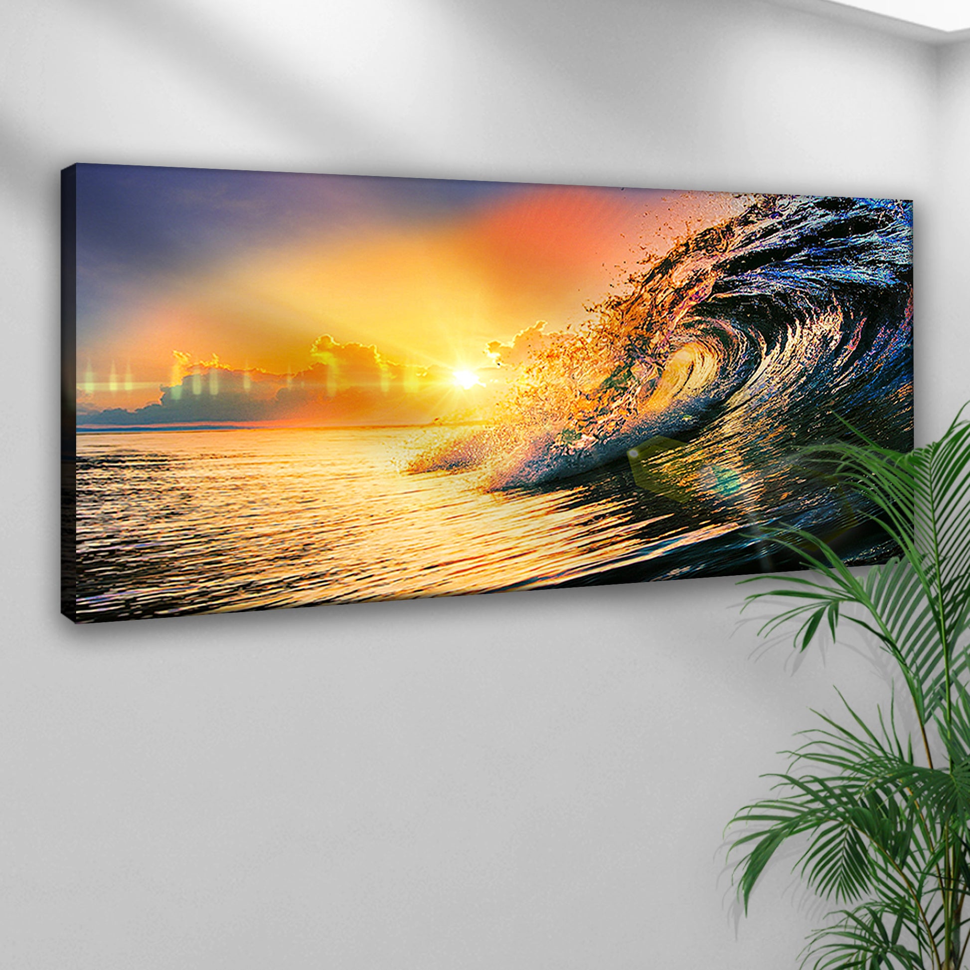 Fantastic Morning Blue Sea Canvas Wall Art Style 1 - Image by Tailored Canvases