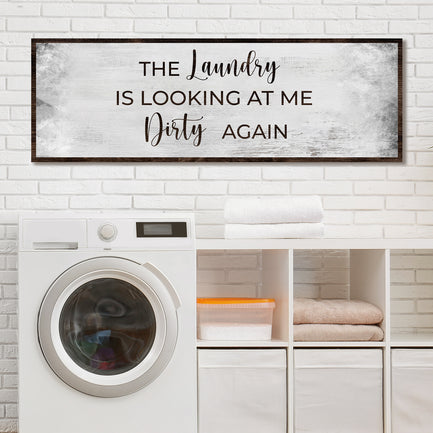 Dirty Laundry Sign II - Image by Tailored Canvases