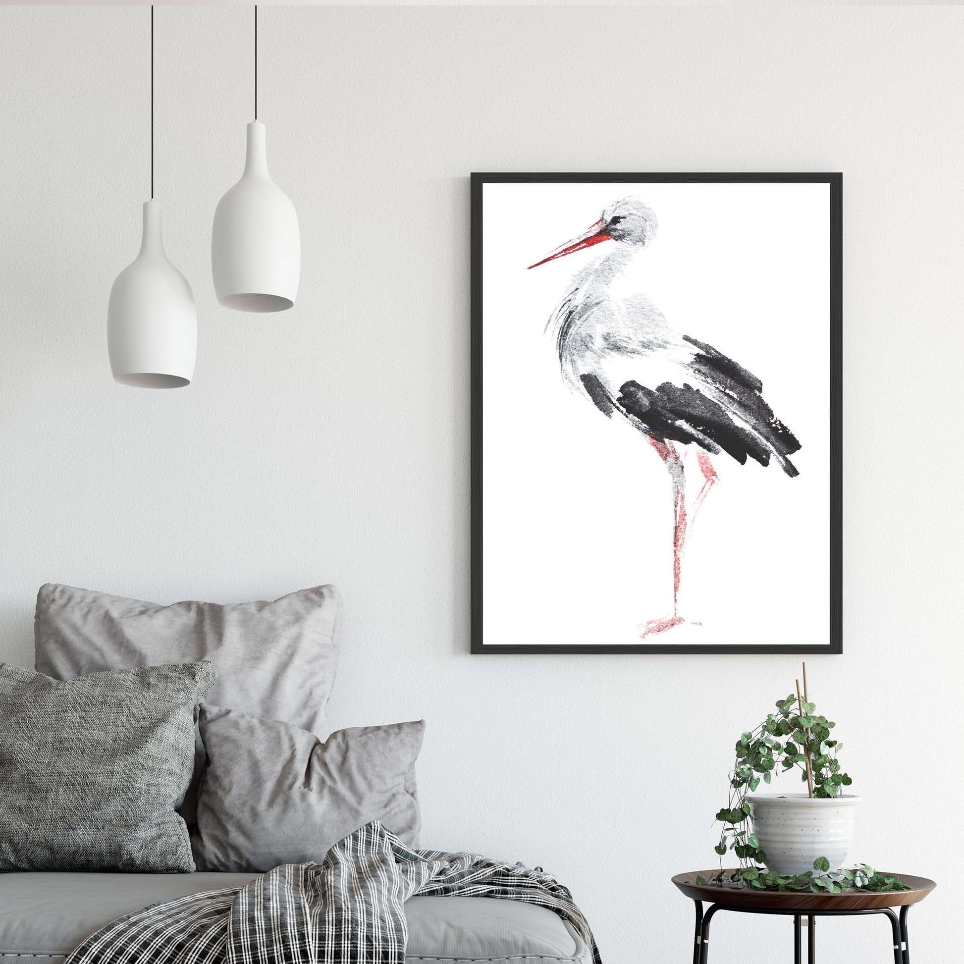 Crane Canvas Wall Art III - Image by Tailored Canvases