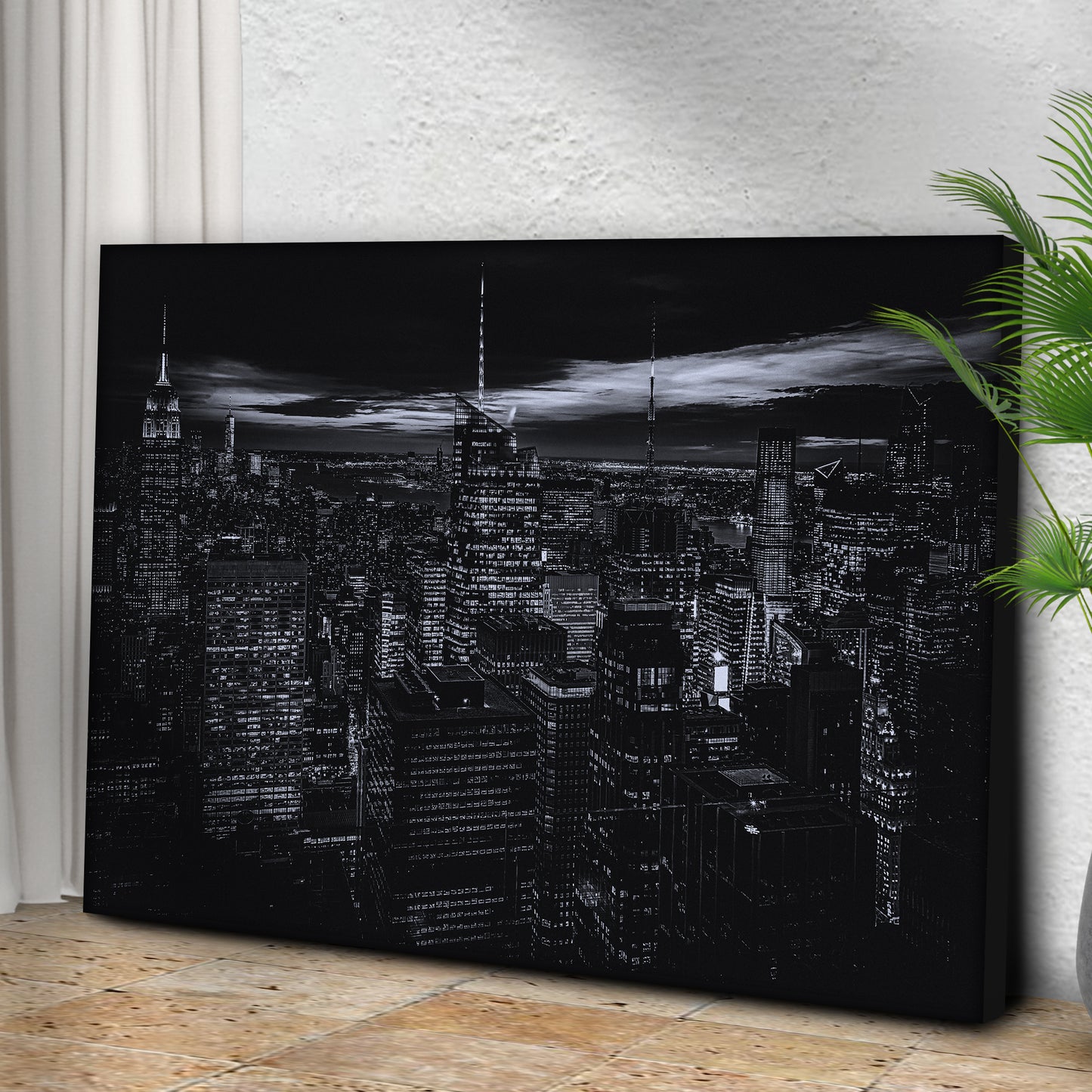 Monochrome New York Canvas Wall Art Style 1 - Image by Tailored Canvases