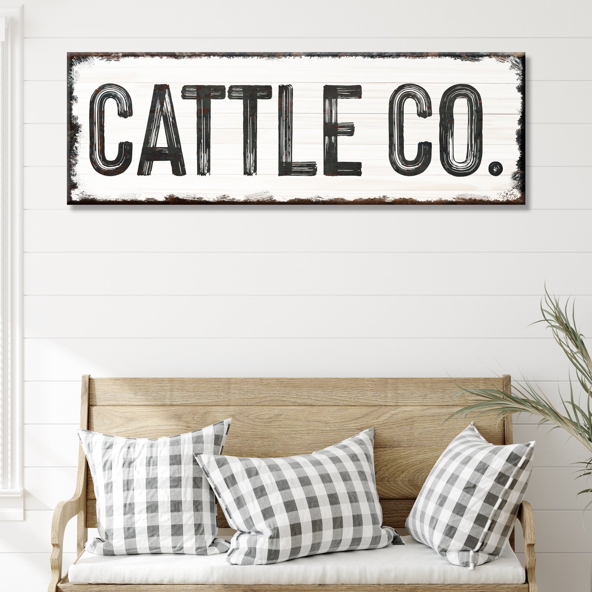 Cattle Co Sign Style 1 - Image by Tailored Canvases