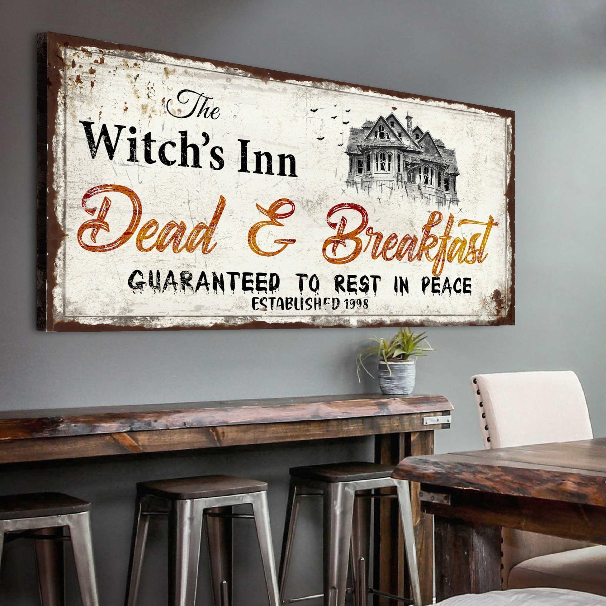 Dead & Breakfast Sign Style 1 - Image by Tailored Canvases