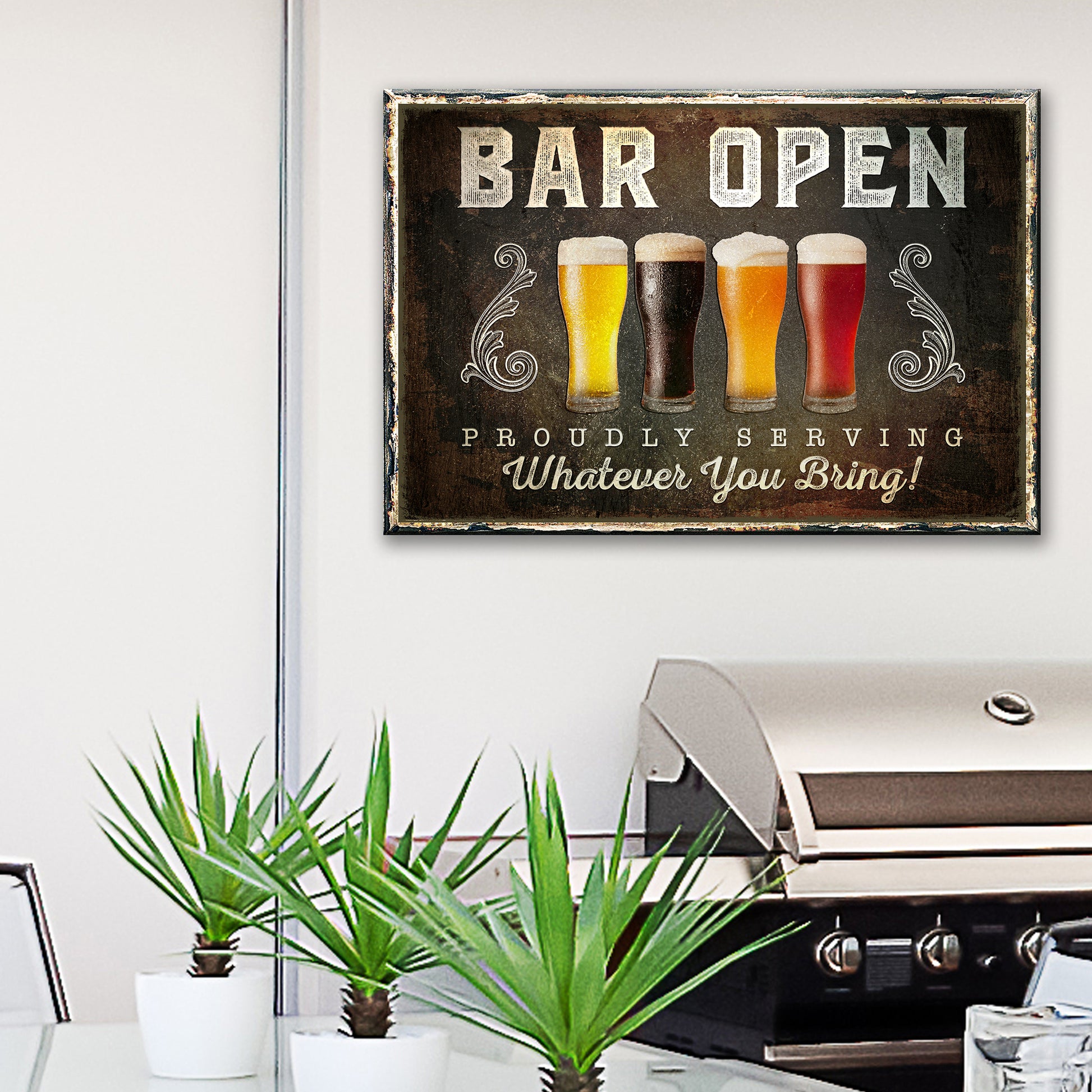 Bar Open Sign II Style 1 - Image by Tailored Canvases