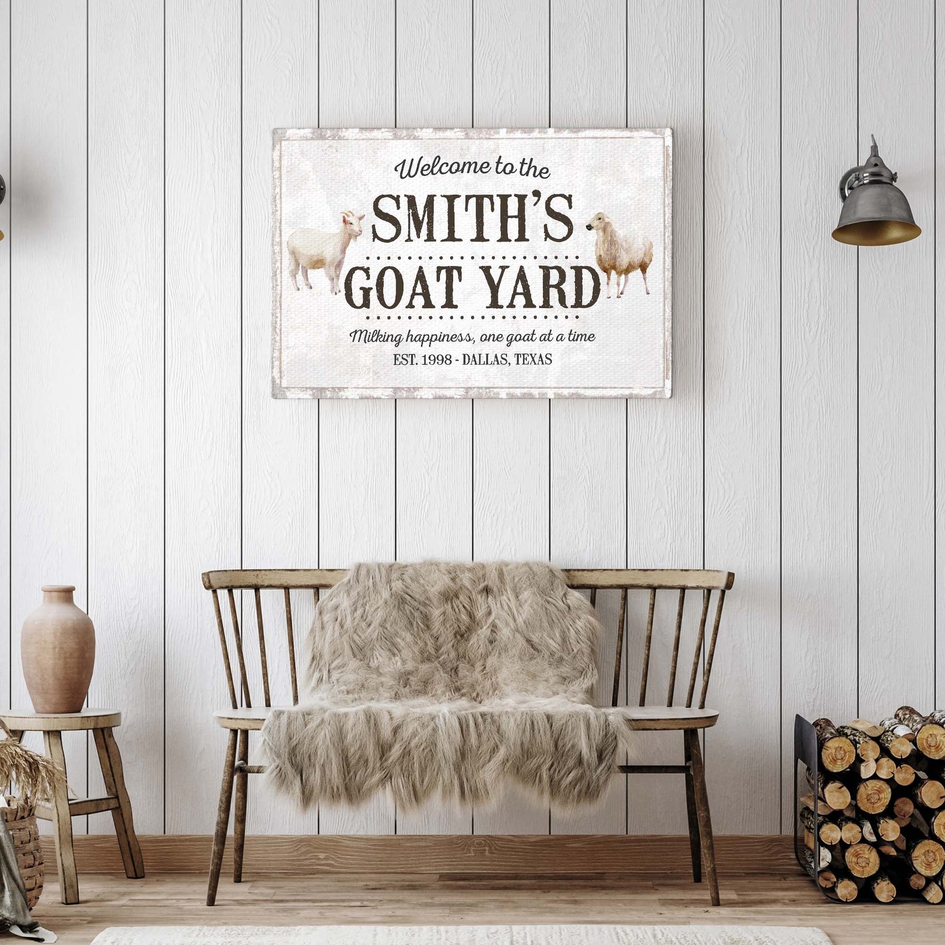Goat Yard Sign Style 1 - Image by Tailored Canvases