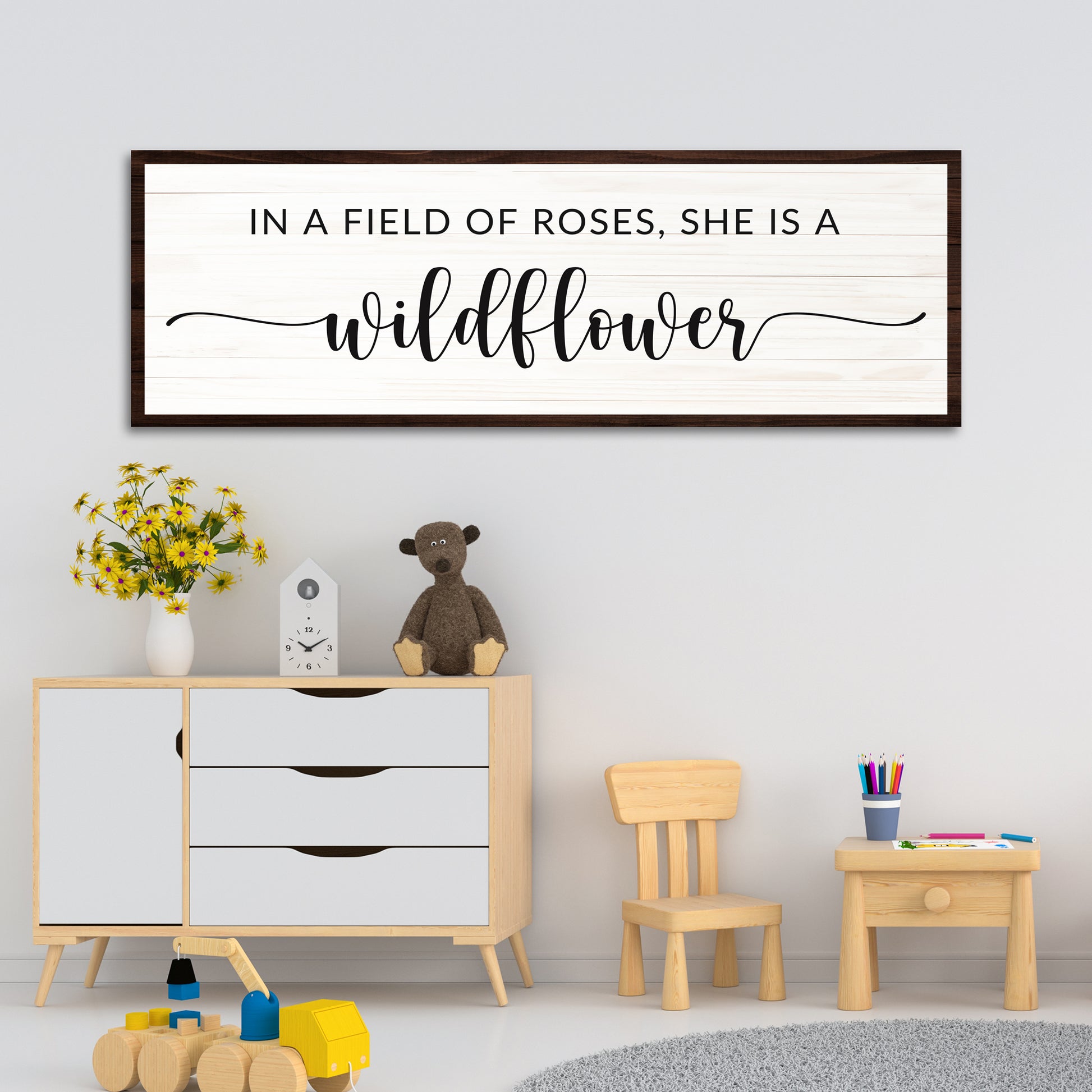 She is a Wildflower Sign Style 2 - Image by Tailored Canvases