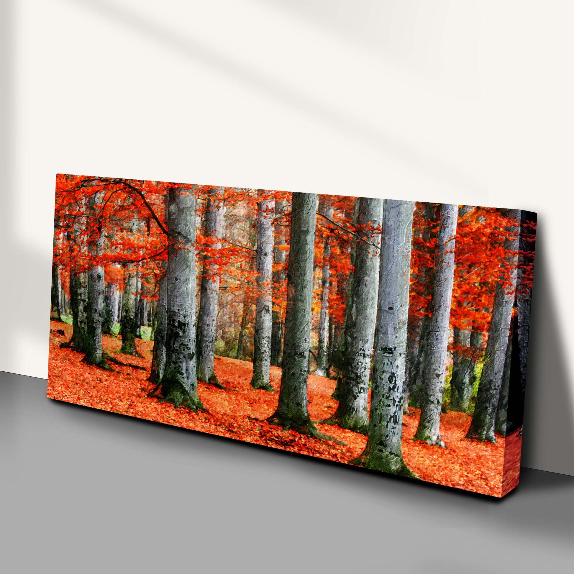 Red Beech Trees Canvas Wall Art Style 1 - Image by Tailored Canvases