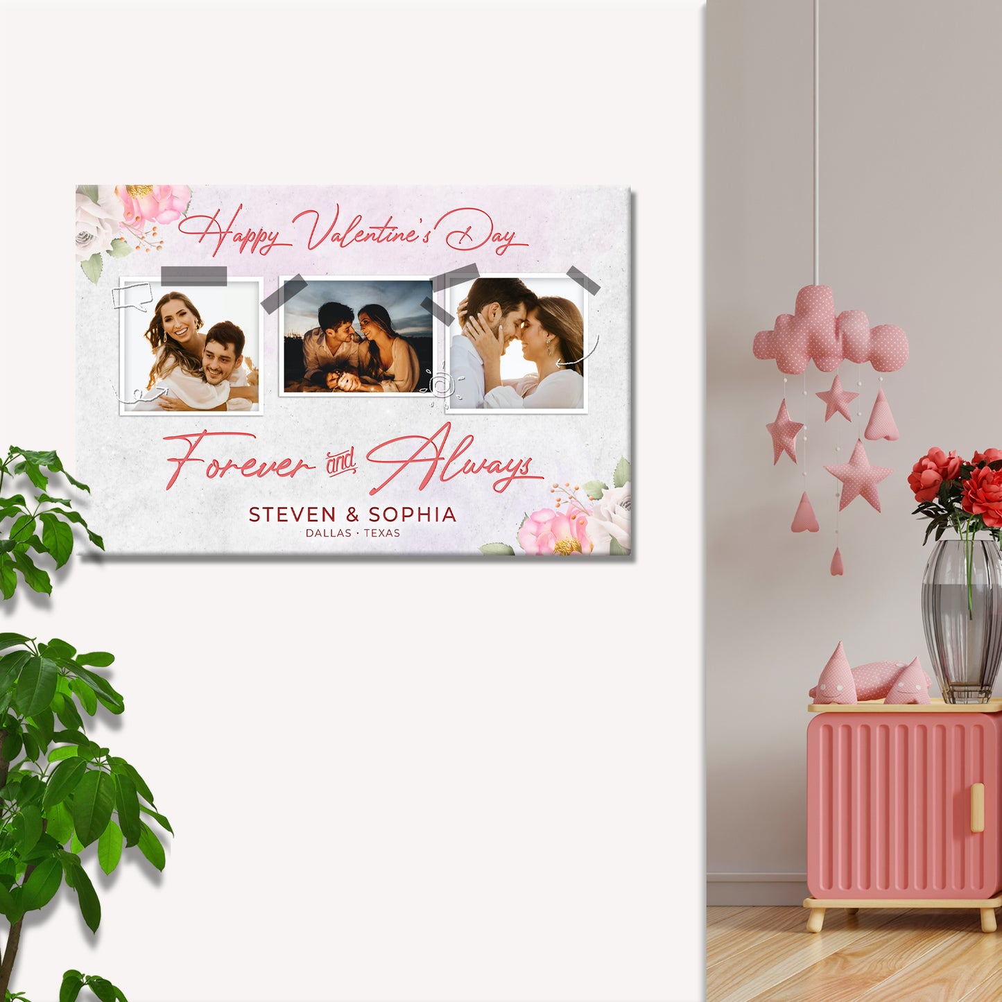 Forever And Always Romantic Sign Style 1 - Image by Tailored Canvases