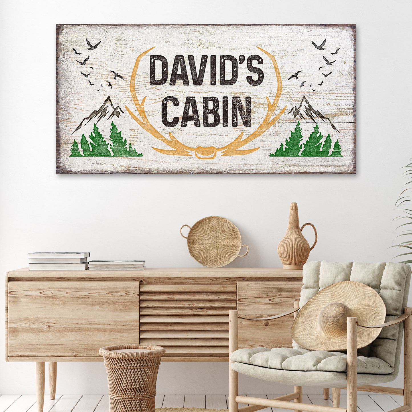 Cabin Sign II Style 1 - Image by Tailored Canvases