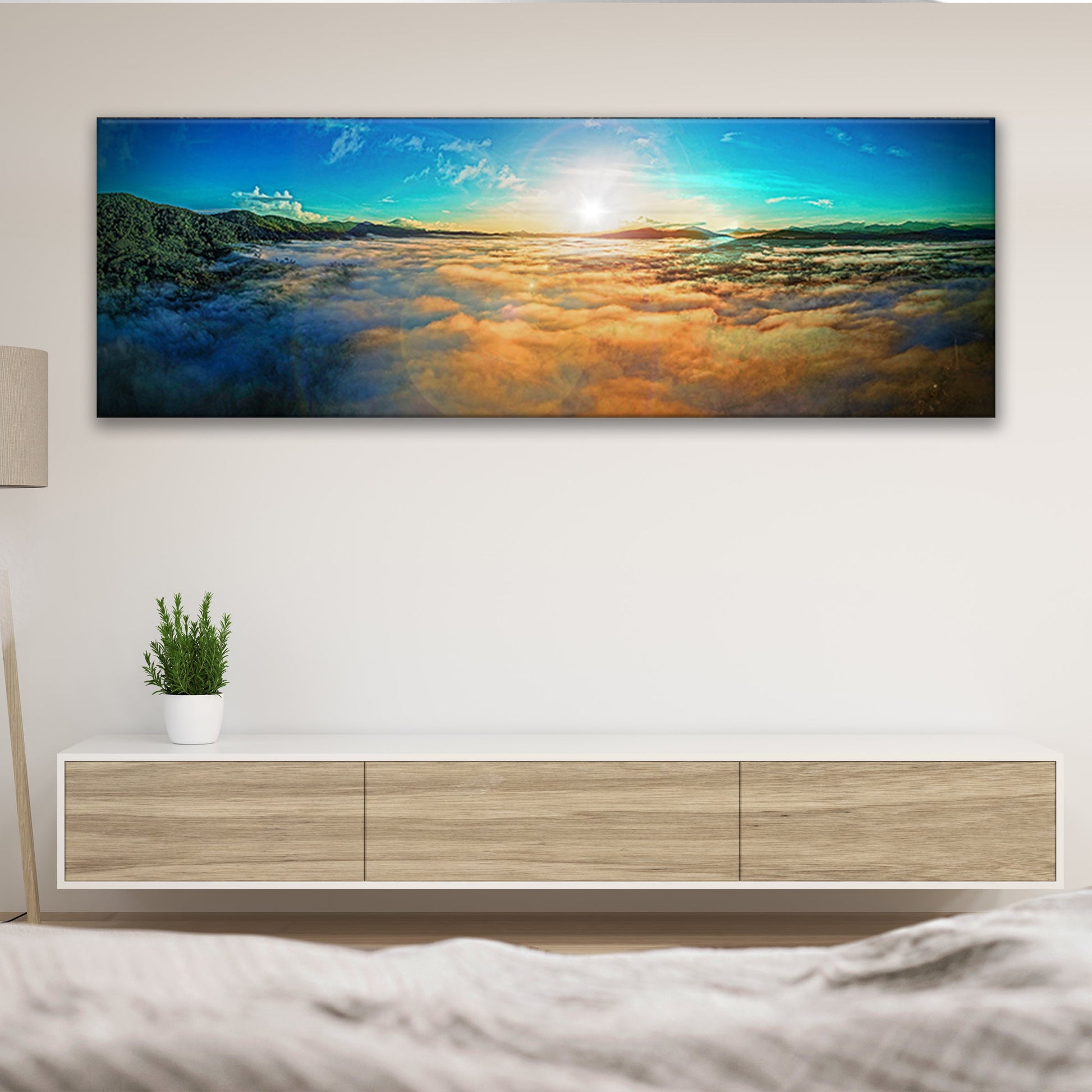Sunset At Malibu Coast Canvas Wall Art Style 2 - Image by Tailored Canvases