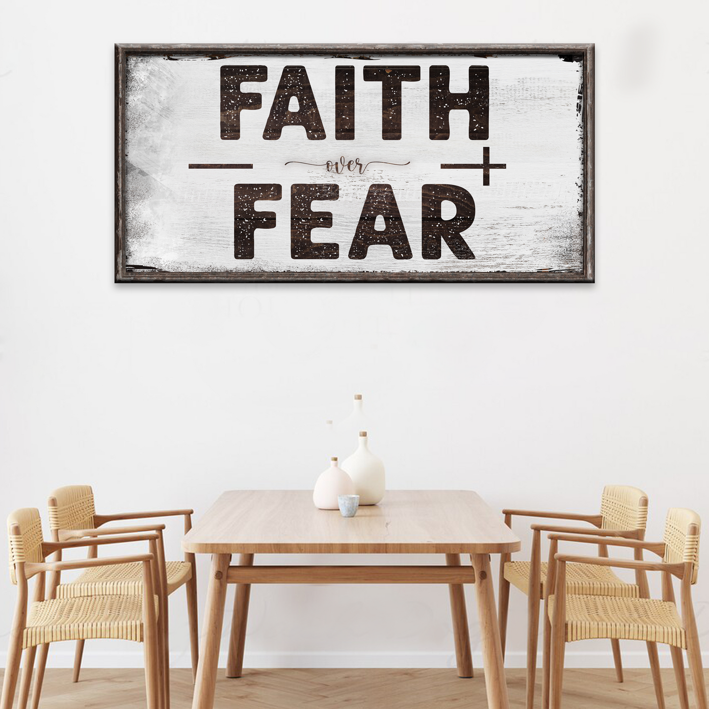 Faith Over Fear Sign Style 1 - Image by Tailored Canvases